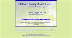 Desktop Screenshot of lifeforcefamilyhealth.com